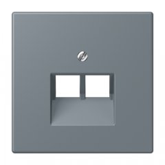 Virsma IAE/UAE-datu rozetei 2 x 8-polig, termoplasts lakots, Serie LS, gris 59