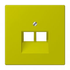 Virsma IAE/UAE-datu rozetei 2 x 8-polig, termoplasts lakots, Serie LS, vert olive vif