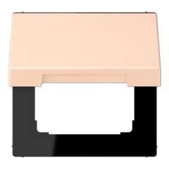 Rozetes vāks ar atsperi, termoplasts krāsots, Serie LS, rose pâle