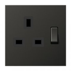 Kontaktligzda pārslēdzama Anglijas standarts, 13 A 250 V ~, skrūvju spailes BS 1363-1, 4 mm2, ar bērnu drošību