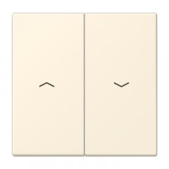 Taustiņs 2-viet žalūziju slēdzim, ar virzienrādītāju, Serie LS, blanc ivoire