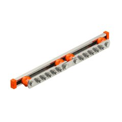 Potenciālu izlidzīnoša kopne BigBar/5+5 VA savienojumi 5+5 x M10, V2A, 1.4301 1802 DC 5+5 VA