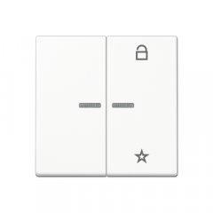 eNet taustiņš unversālais 2-viet, termoplasts, Serie A, balts