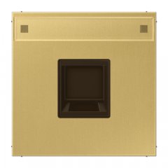 Virsma (ar fiksatoru) modulārai datu rozetei 1-vietīga, EMT, AMP, MTRJ, marķējams, Serie LS, misiņš