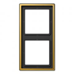 Rāmītis 2-vietīgs, vertikālā un horizontālā montāža, zelta krāsā, LS 990,