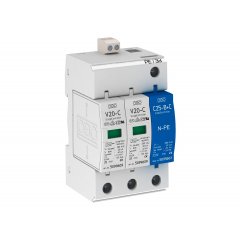 Pārsprieguma novadītājs V20 2+1 ar signalkontaktu 280V V20-C 2+NPE+FS