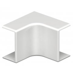 Iekšēja stūra vāks 10x20mm, PVC, dzidri balts, 9010