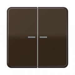 JUNG HOME taustiņš 2-viet, duroplasts, Serie CD, brūns