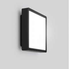 Gaismeklis HB 107, 15 W, 1100 lm, 830, anthracite, on/off Wall luminaires, L 236 B 236 H 68, Plastic (PC) opal