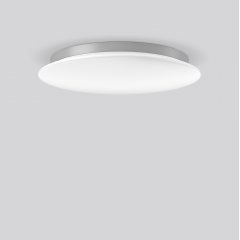 Gaismeklis FLAT SLIM disc, 30...44 W, 3500...5150 lm, 830, 840, silver, on/off Ceiling and wall luminaires, D 560 H 75, Opal glass