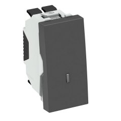 Slēdzis ar indikātoru 10 A, 250 V, PC, pelēkmelna, 7021 WS-UKL SWGR0.5