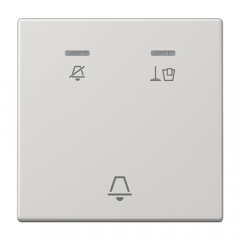 Taustiņš viesnīcām, simbols netraucēt, uzkopt istabu un zvans, Serie LS, gaiši pelēks