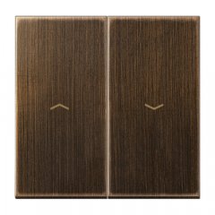 Taustiņs 2-viet žalūziju slēdzim, ar virzienrādītāju, misiņš Serie LS, Messing antik