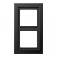 Rāmītis 2-vietīgs, vertikālā un horizontālā montāža, lakots alumīnijs, LS-DESIGN, tumša