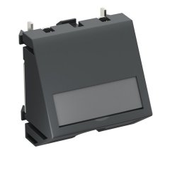 Kabeļu izvads taisns 45x45mm, PC, pelēkmelna, 7021 KAL-K11 SWGR1