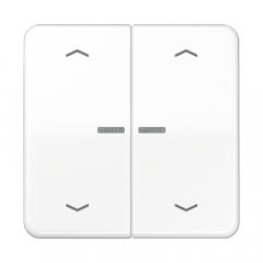 JUNG HOME taustiņš 2-viet, ar bultiņu simboliem<br />
, duroplasts, Serie CD, balts