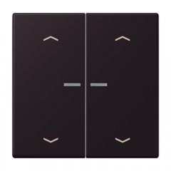 JUNG HOME taustiņš 2-viet, ar bultiņu simboliem<br />
, Serie LS, noir d'ivoire