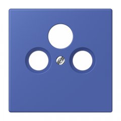 Centrālplate unversālā Sat/BK, termoplasts lakots, Serie LS, bleu outremer 31