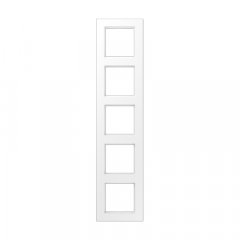 Rāmītis 5-vietīgs, vertikālā un horizontālā montāža, termoplasts krāsots, A 550, sniegbalts matēts