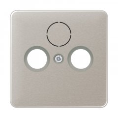 Centrālplate unversālā Sat/BK, Aluminium eloxiert, Serie CD, platin