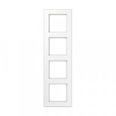 Rāmītis 4-vietīgs, vertikālā un horizontālā montāža, termoplasts, A 550, balts