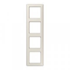 Rāmītis 4-vietīgs, vertikālā un horizontālā montāža, termoplasts, AS 500, ziloņkaula