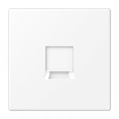 Virsma (ar fiksatoru) modulārai datu rozetei 1-vietīga, UMA-CAT6A, termoplasts lakots, Serie LS, sniegbalts matēts