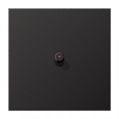 Virsma slēdžiem, 1-viet, 1 cilindrisks rotācijas slēdzis, Serie LS 1912, tumša (lackiertes Aluminium)