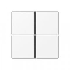 Taustiņs 4-viet, F40, Serie A, sniegbalts matēts