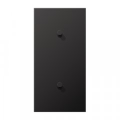Virsma slēdžiem, 2-viet, 2 x 1 rotācijas slēdzis, vertikāli montējams, Serie LS 1912, tumša (lackiertes Aluminium)