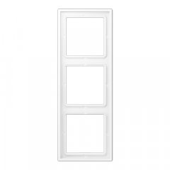 Rāmītis 3-vietīgs, vertikālā un horizontālā montāža, LS 990, sniegbalts matēts