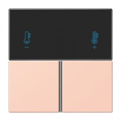 Taustiņs 3-viet, F40 KNX telpas kontrolierim, Serie LS, l'ocre rouge clair