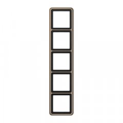 Rāmītis 5-vietīgs, vertikālā un horizontālā montāža, alumīnijs anodēts, CD 500, gold-bronze