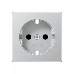 Virsma kontaktligzdai, ar bērnu drošību, Serie A, alumīnijs