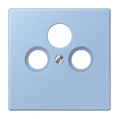 Centrālplate unversālā Sat/BK, termoplasts lakots, Serie LS, outremer moyen