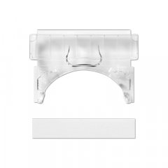 Marķēšanas lauka atbalsts vairākiem rāmjiem (vertikāla uzstādīšana), tikai JUNG atbalsta gredzenam 53,5 x 10 mm, termoplastisks, AS sērija, caurspīdīgs