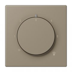 Centrālplate termostatam, termoplasts lakots, Serie LS, ombre naturelle moyenne