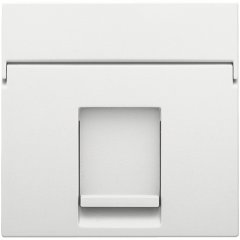 Central plate data 1x RJ, white coated