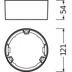 Montāžas rāmis DOWNLIGHT SLIM ROUND FRAME 105 WT