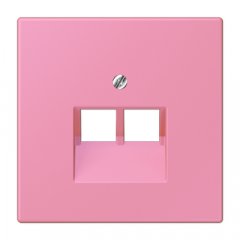 Virsma IAE/UAE-datu rozetei 2 x 8-polig, termoplasts lakots, Serie LS, rose vif
