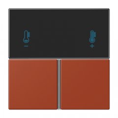 Taustiņs 3-viet, F40 KNX telpas kontrolierim, Serie LS, l'ocre rouge