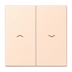 Taustiņs 2-viet žalūziju slēdzim, ar virzienrādītāju, Serie LS, rose pâle