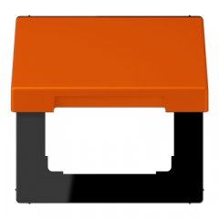 Rozetes vāks ar atsperi, termoplasts krāsots, Serie LS, oranžs vif