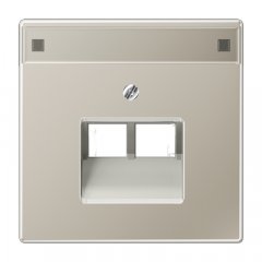 Virsma IAE/UAE-datu rozetei 2 x 8-polig, marķējams, Serie LS, krāsa nerūsējošais tērauds