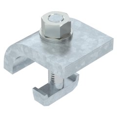 Profila klemme ar āķa skrūvi, h = 25 mm 60x50, St, FT