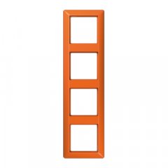 Rāmītis 4-vietīgs, vertikālā un horizontālā montāža, termoplasts, AS 500, oranžs