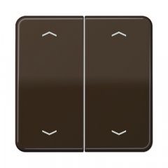 Taustiņš, ar virzienrādītāju KNX slēdzim, duroplasts, Serie CD, brūns