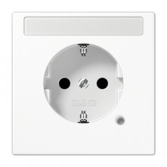 Kontaktligzda SCHUKO, 16 A 250 V ~, ar indikātoru, marķējams, ar bērnu drošību, termoplasts