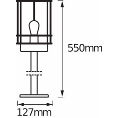 Apgaismes stabiņš ENDURA Classic Post 55cm E27