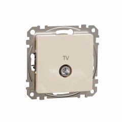 TV ligzda, Sedna Design & Elements, caurejoša, 10dB, PRO, bēšs